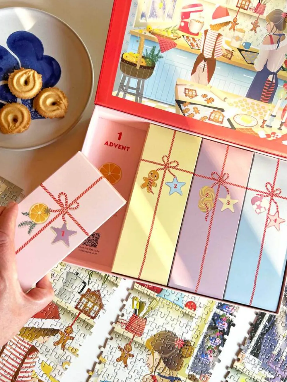 Adventkalender Sweet Christmas 1000 brikker