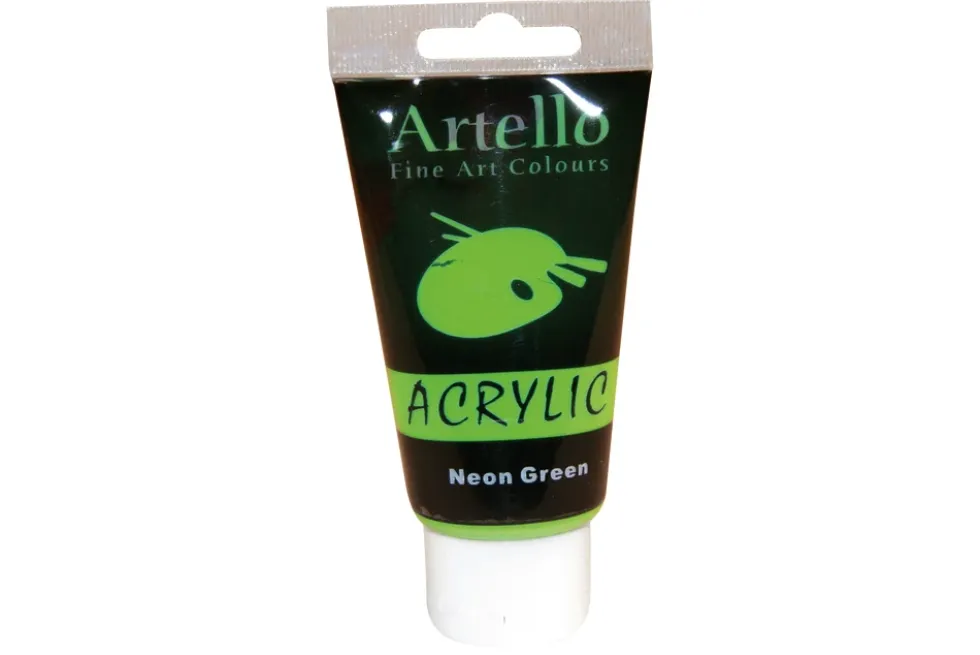 Akrylmaling Artello grøn neon 75ml