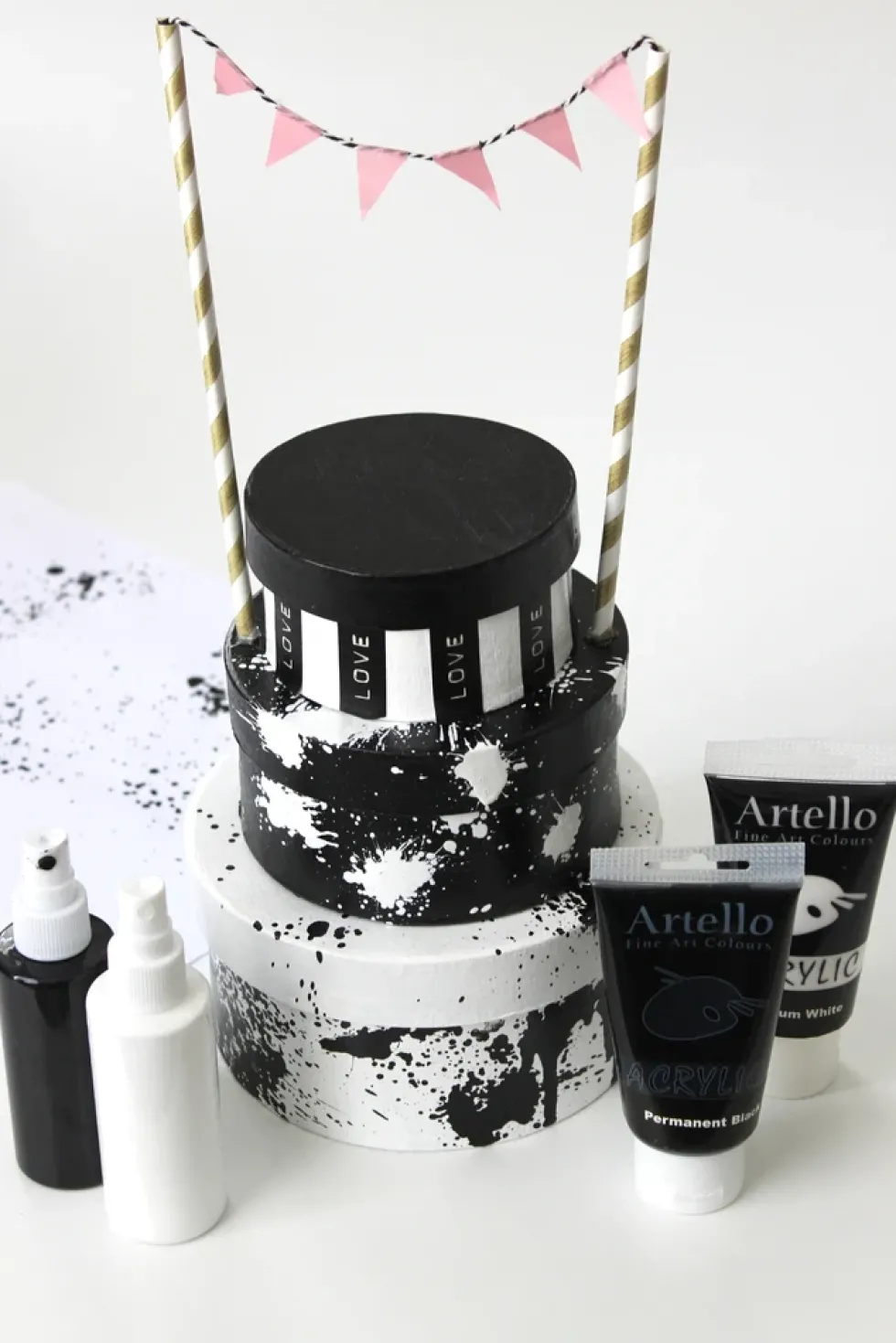 Akrylmaling Artello hvid titanium 75ml