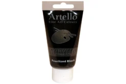 Akrylmaling Artello sort pearlized 75ml
