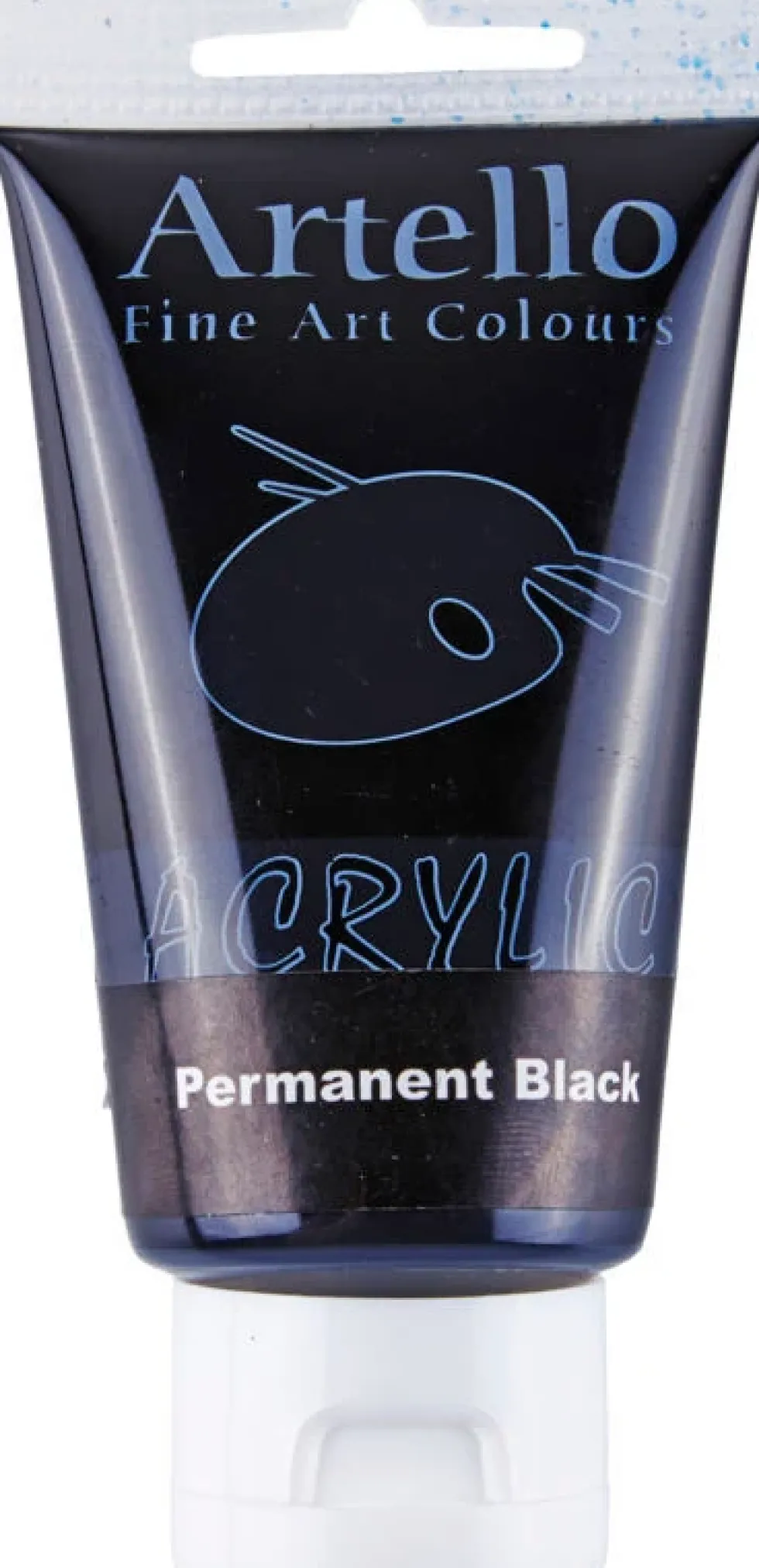 Akrylmaling Artello sort permanent 75ml