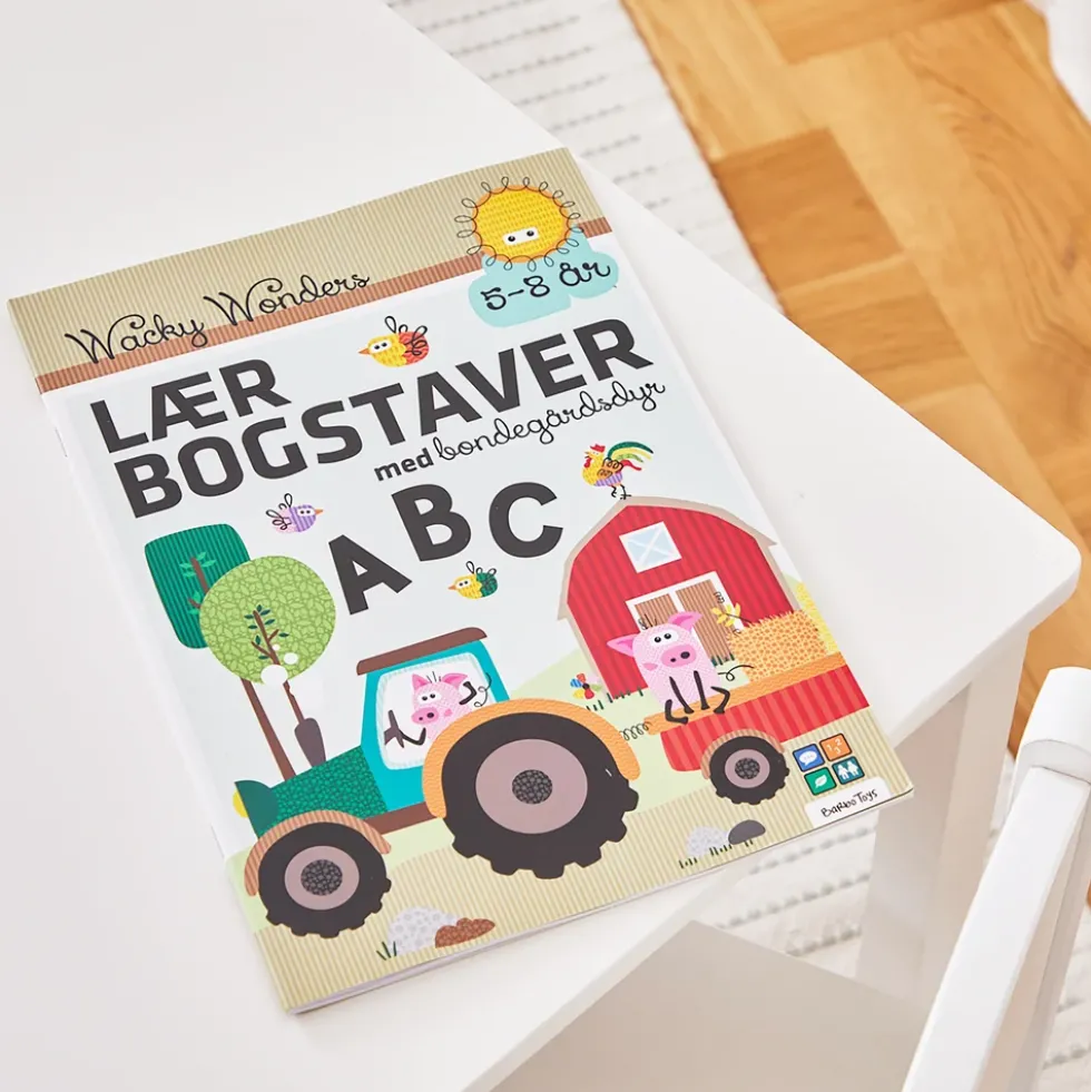 Aktivitetsbog Lær Bogstaver med Wacky Wonders Bondegårdsdyr - ABC