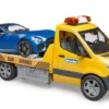 Autotransporter Bruder Mercedes-Benz Sprinter med roadster bil