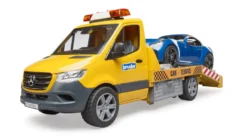 Autotransporter Bruder Mercedes-Benz Sprinter med roadster bil