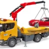 Autotransporter Bruder Scania Super 560R med roadster bil