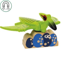 Batteridrevet tog med dinosaur