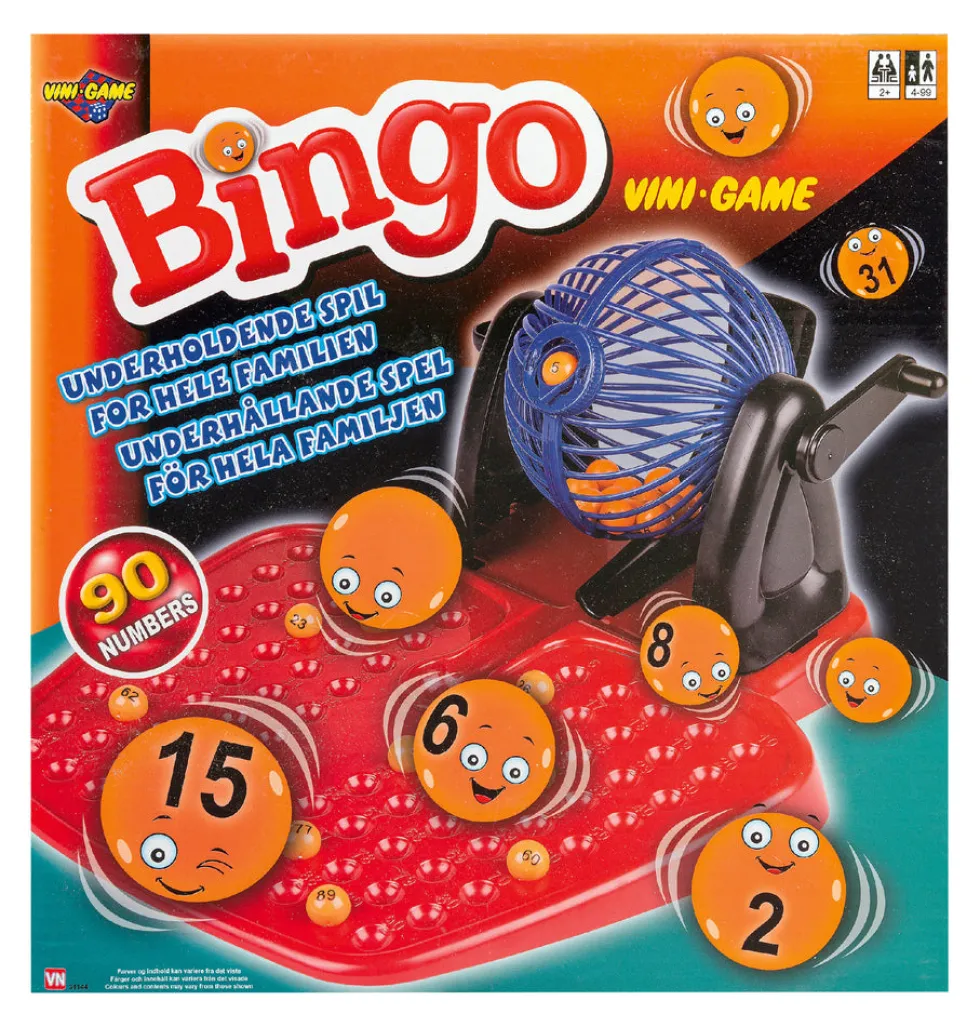 Bingo spil med tromle
