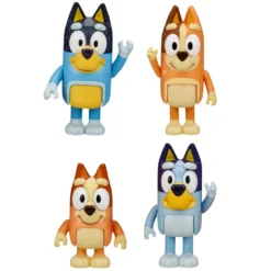 Bluey, 4 pk. Figurer, Bluey familien