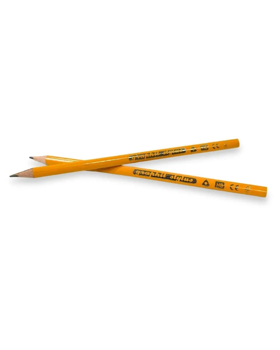 Blyant Graphit Stylus HB gul 12stk