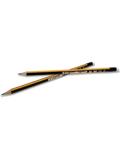 Blyant Graphit Stylus HB striber gul 12 stk