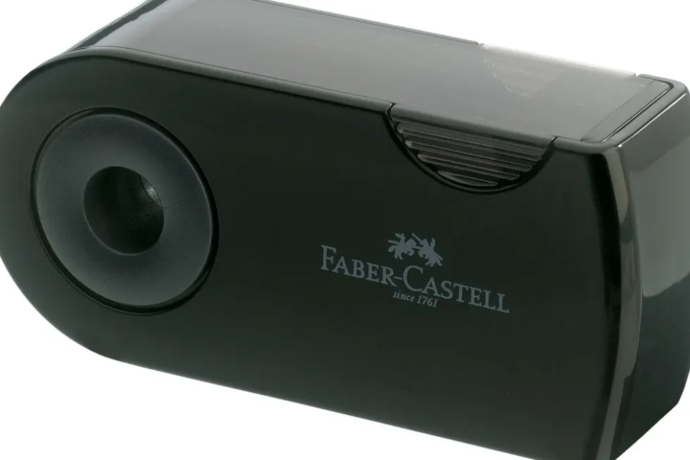 Blyantspidser Faber-Castell sleeve sort