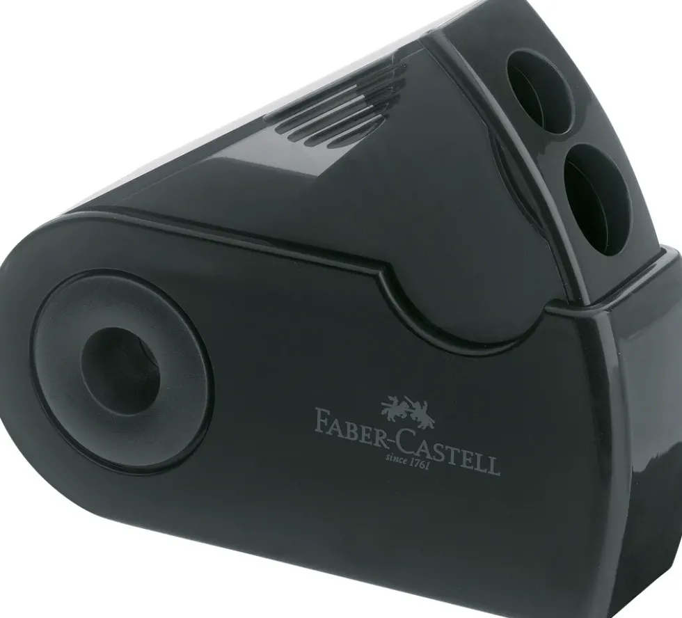 Blyantspidser Faber-Castell sleeve sort