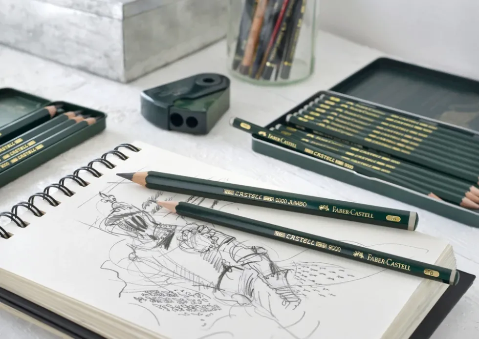 Blyant sæt Faber-Castell 9000 blyant 8b-2h 12 stk
