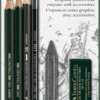 Blyant sæt pitt Faber-Castell 9000 jumbo pen spids visk kul