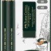 Blyant sæt pitt Faber-Castell 9000 jumbo 2 ass spidser+visk.