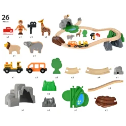 BRIO 33960 Safarieventyrsæt, togbane