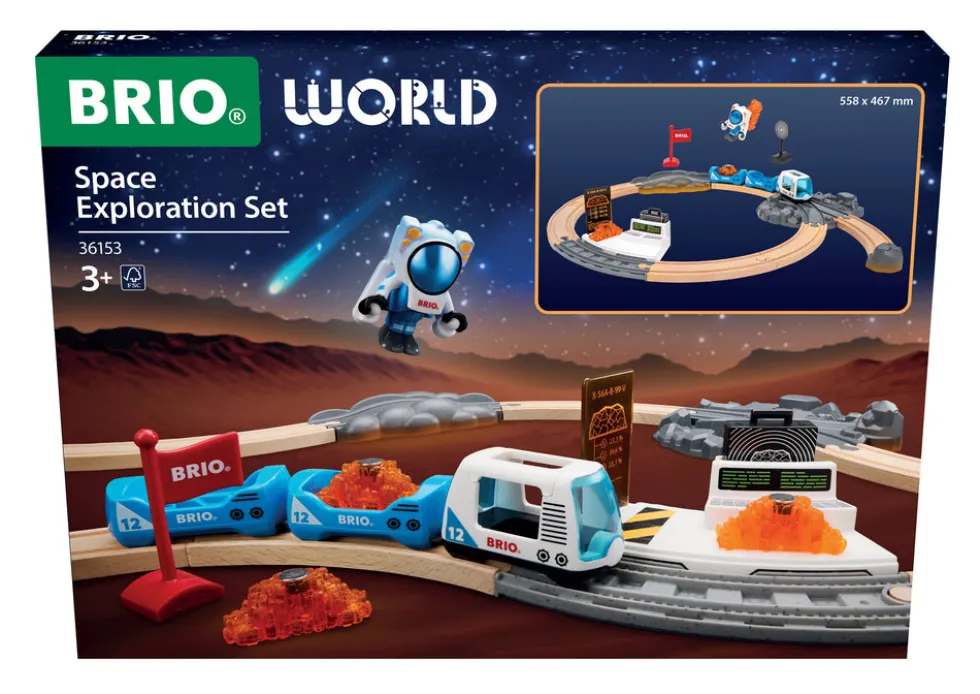 BRIO 36153 Togbane-sæt Rumforskning