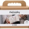 Broderi Mini DIY Kit kosmetiktaske creme