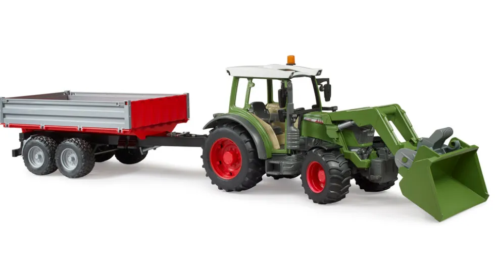 Bruder Fendt Vario 212 Frontlæsser og tipvogn