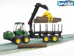 Bruder John Deere 1210E 4-akslet skovvogn