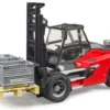 Bruder Linde HT160 gaffeltruck med palle og pallebure