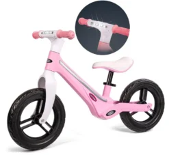 California løbecykel med lys, pink
