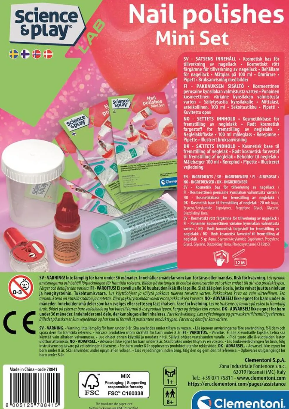 Clementoni Mini laboratorium - Negle