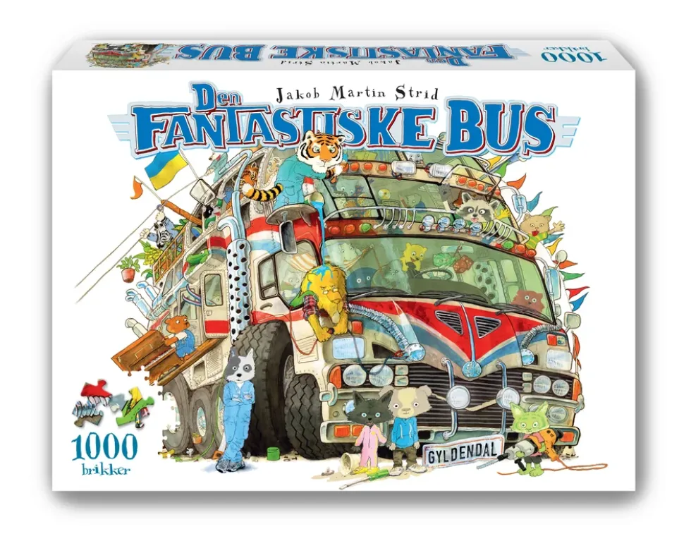 Den fantastiske bus - puslespil 1000 brikker