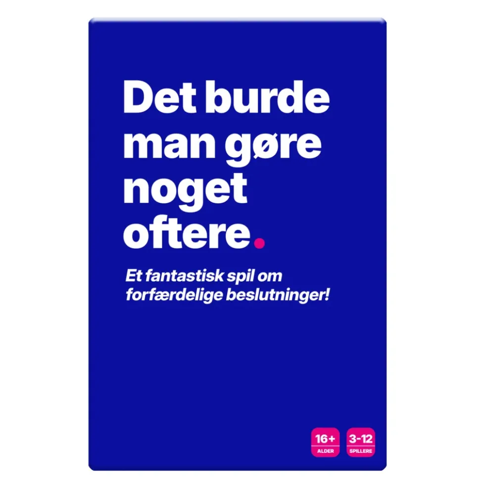 Det burde man gøre noget oftere