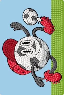 Diamond Art Fodbold 10X15Cm