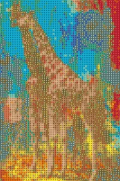 Diamond Art Giraffer 20X30Cm
