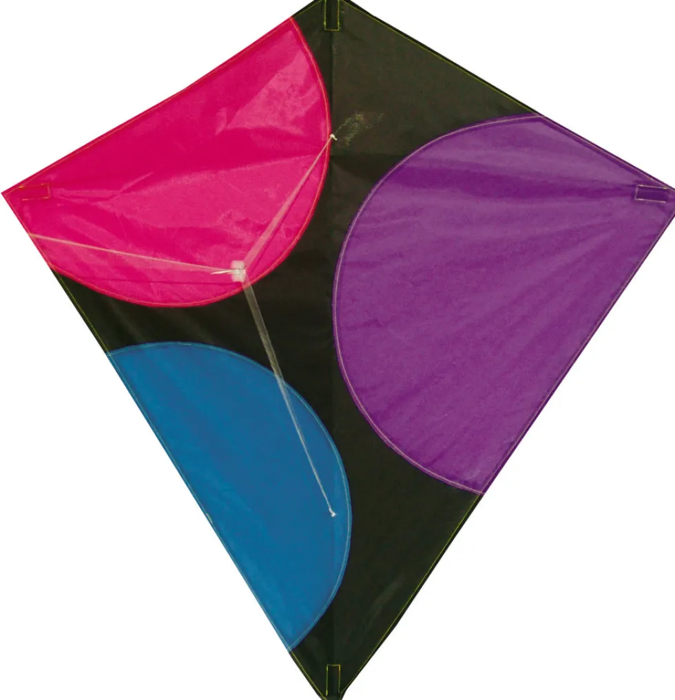 DIAMOND KITE DRAGE 70X60 CM ASS