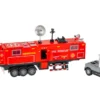 Die-cast brandbil med anhænger, lys og lyd