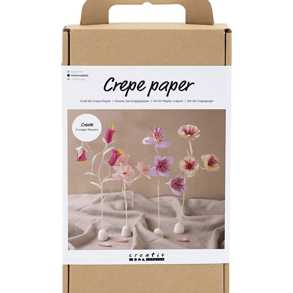 DIY Kit Crepepapir blomster