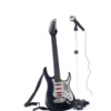 Elektrisk Guitar med Mikrofon og Stativ