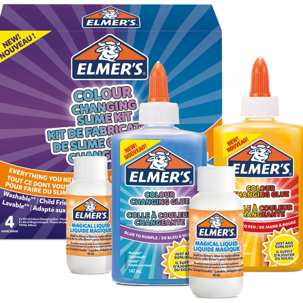 Elmers colour change slime kit