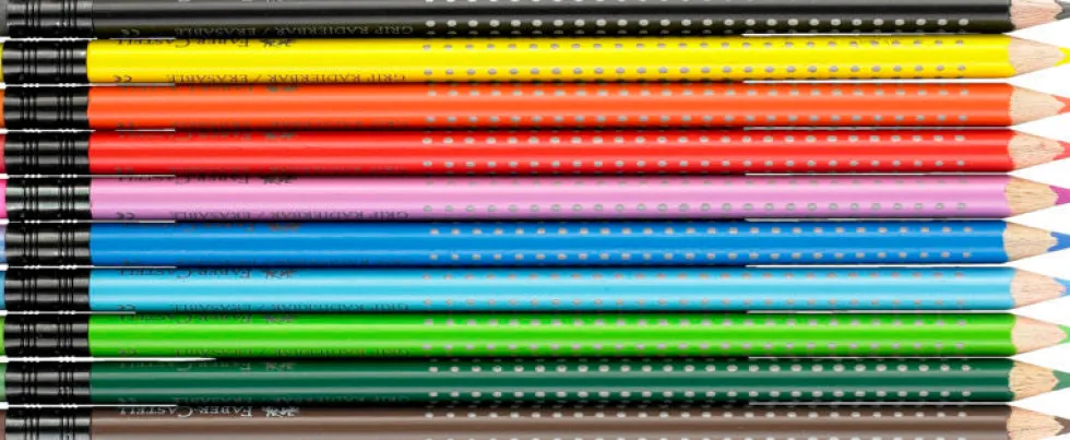 Farveblyant erasable Faber-Castell 10 stk