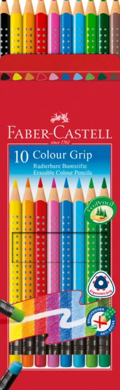 Farveblyant erasable Faber-Castell 10 stk