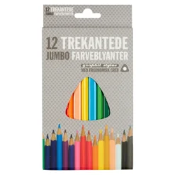 Farveblyanter graphit stylus jumbo 12 stk