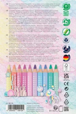 Farveblyant Faber Castell Sparkle Jumbo Pastel Havfrue 10 Ass