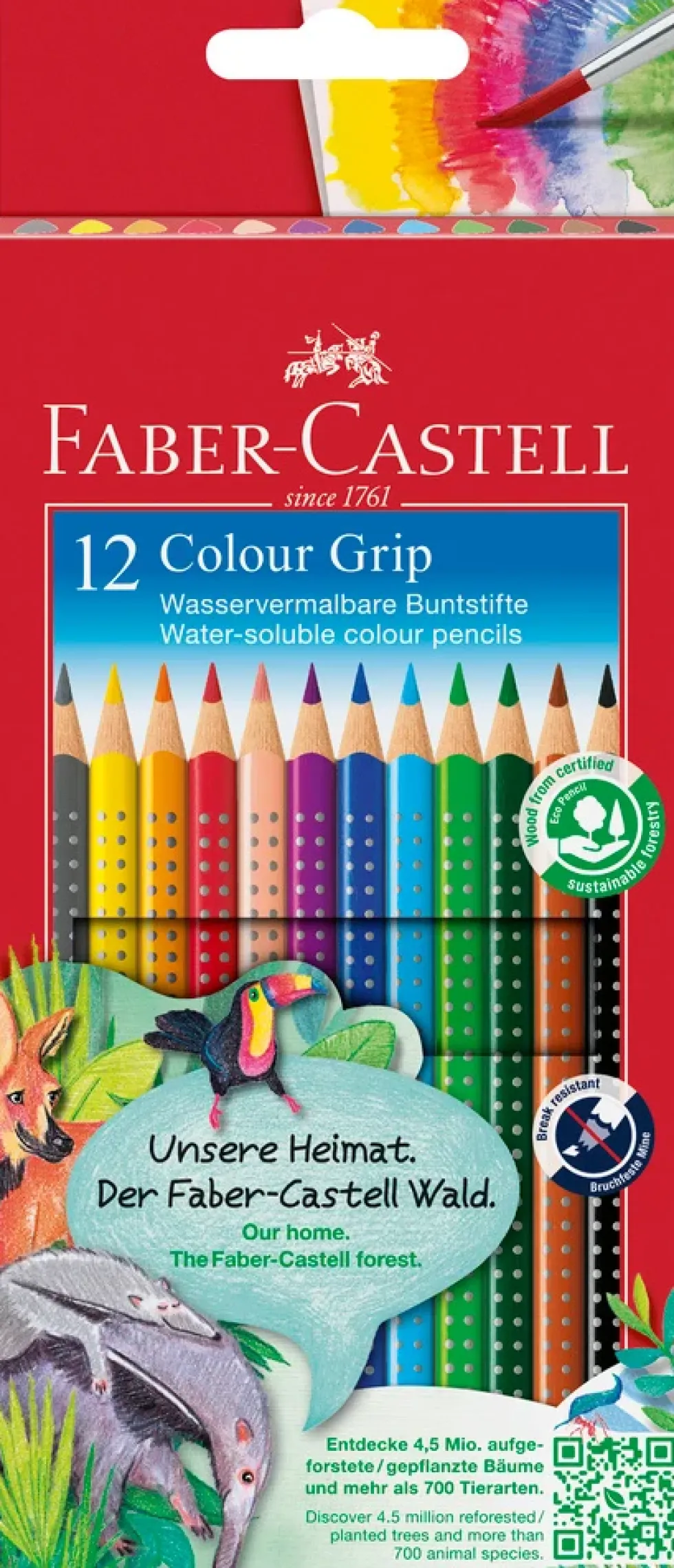 Farveblyant grip Faber-Castell 12 stk
