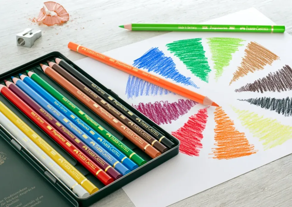 Farveblyant polychromos Faber-Castell 12 farver