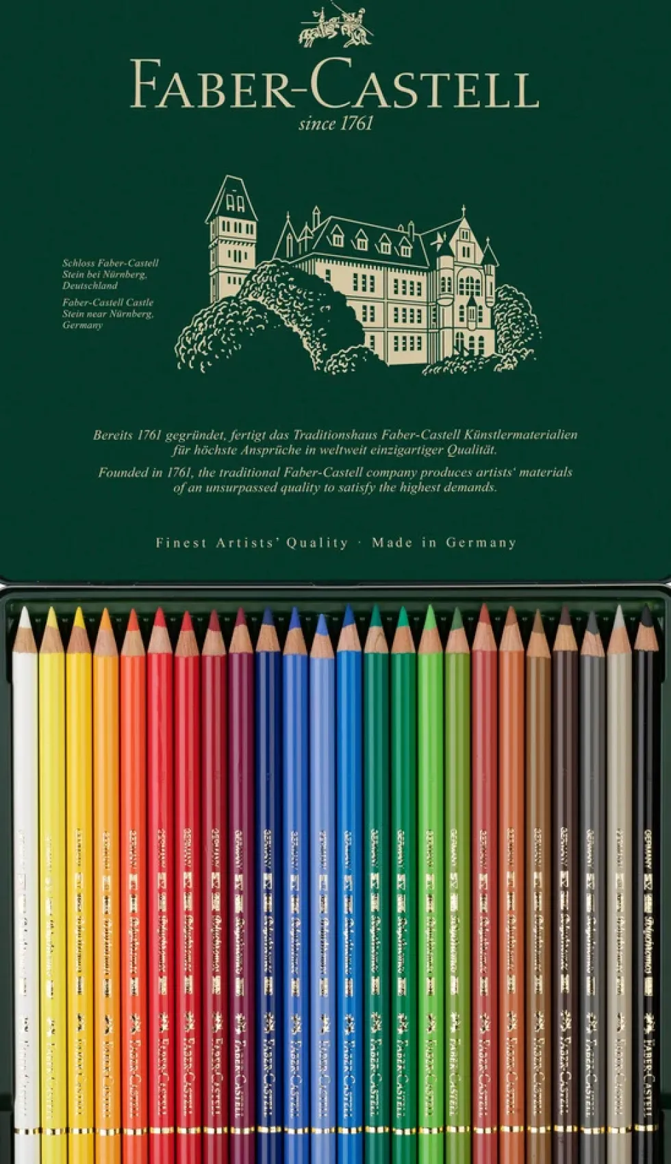 Farveblyant polychromos Faber-Castell 24 farver