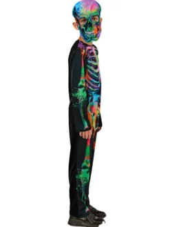 Grafitti Skelet med filt maske Str 3-4 år