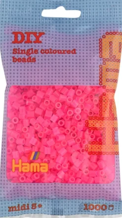 Hama midi perler 1000 stk fuchsia 32