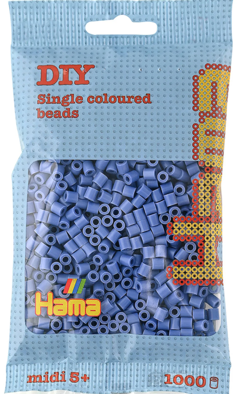 Hama midi perler 1000 stk lavendel 107