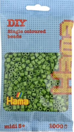 Hama midi perler 1000 stk oliven 84