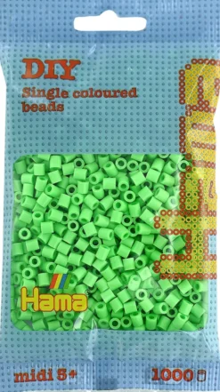 Hama midi perler 1000 stk pastel grøn 47