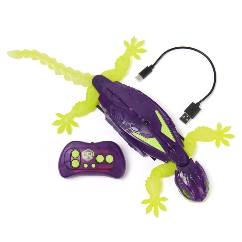 Hex Bots Væggående Selvlysende Gecko