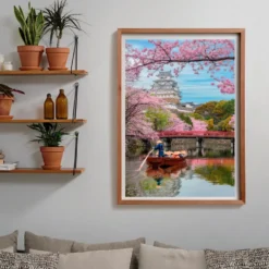 Himeji Castle in Spring 1000 brikker